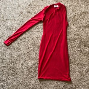One shoulder mini dress